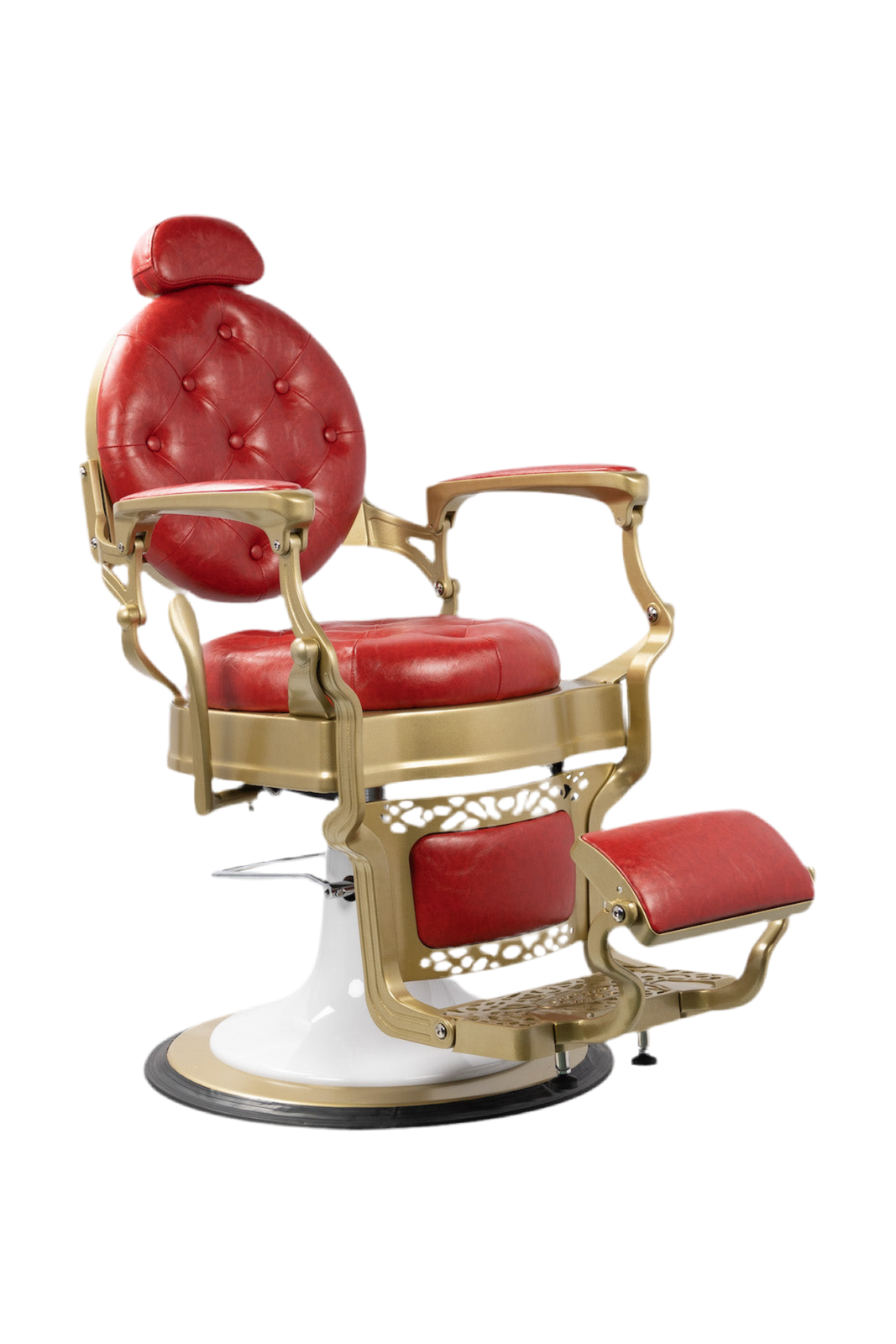 Bandido Barber Chair Color Red Gold Matt