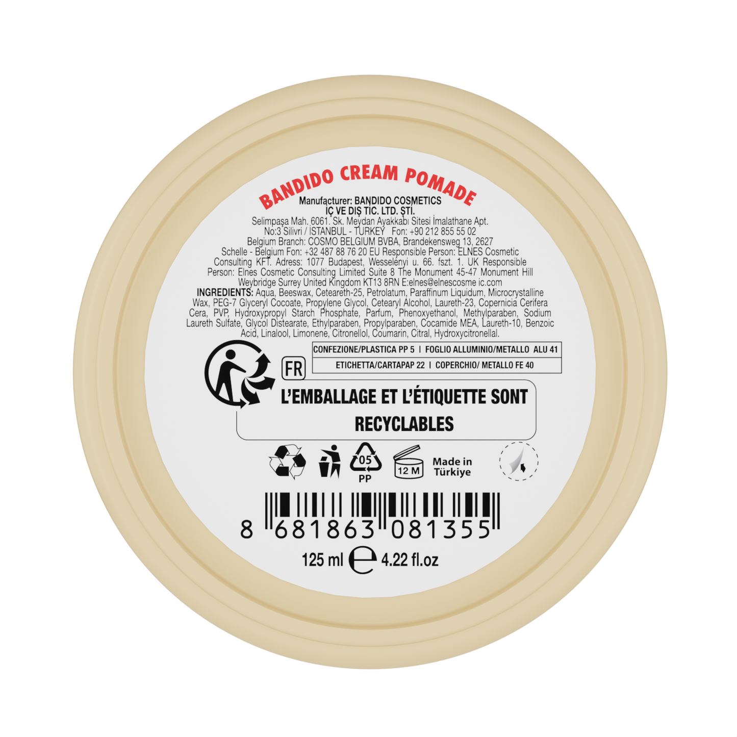 CREAM POMADE 125ML