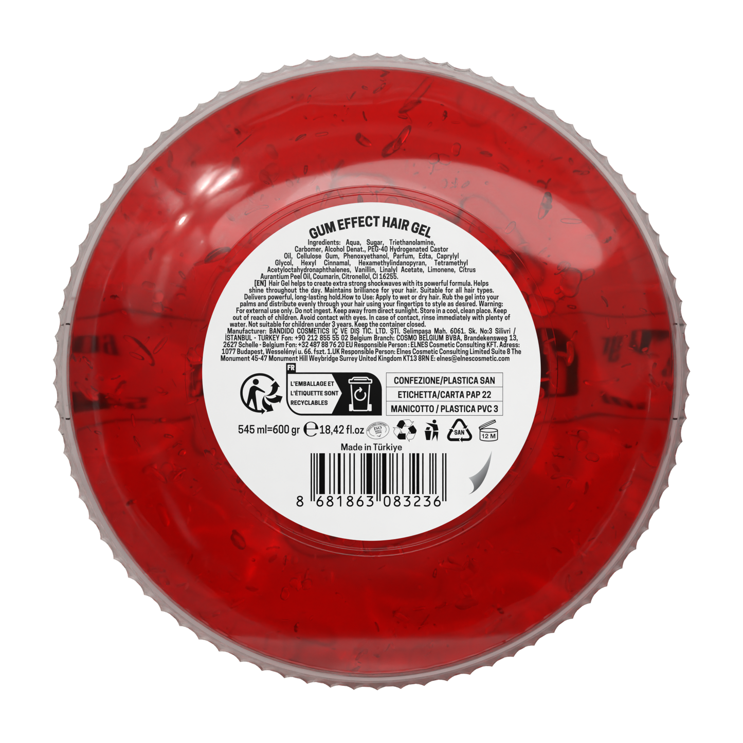 Bandido Gum Effect Hair Gel 545ml