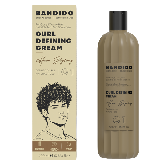 BANDIDO C1 Curl Defining Cream 400 ml – fles en verpakking